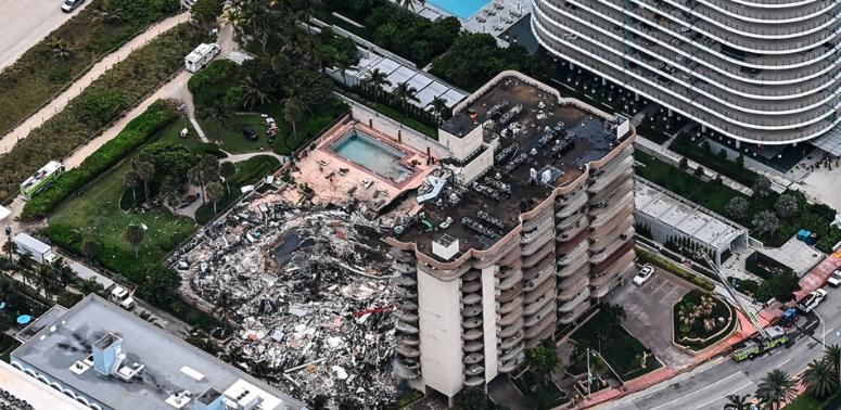 Colapso Surfside Informe apunta a fallas en la losa de la piscina