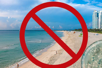 Alerta sanitaria en dos playas de Miami-Dade por contaminación bacteriana
